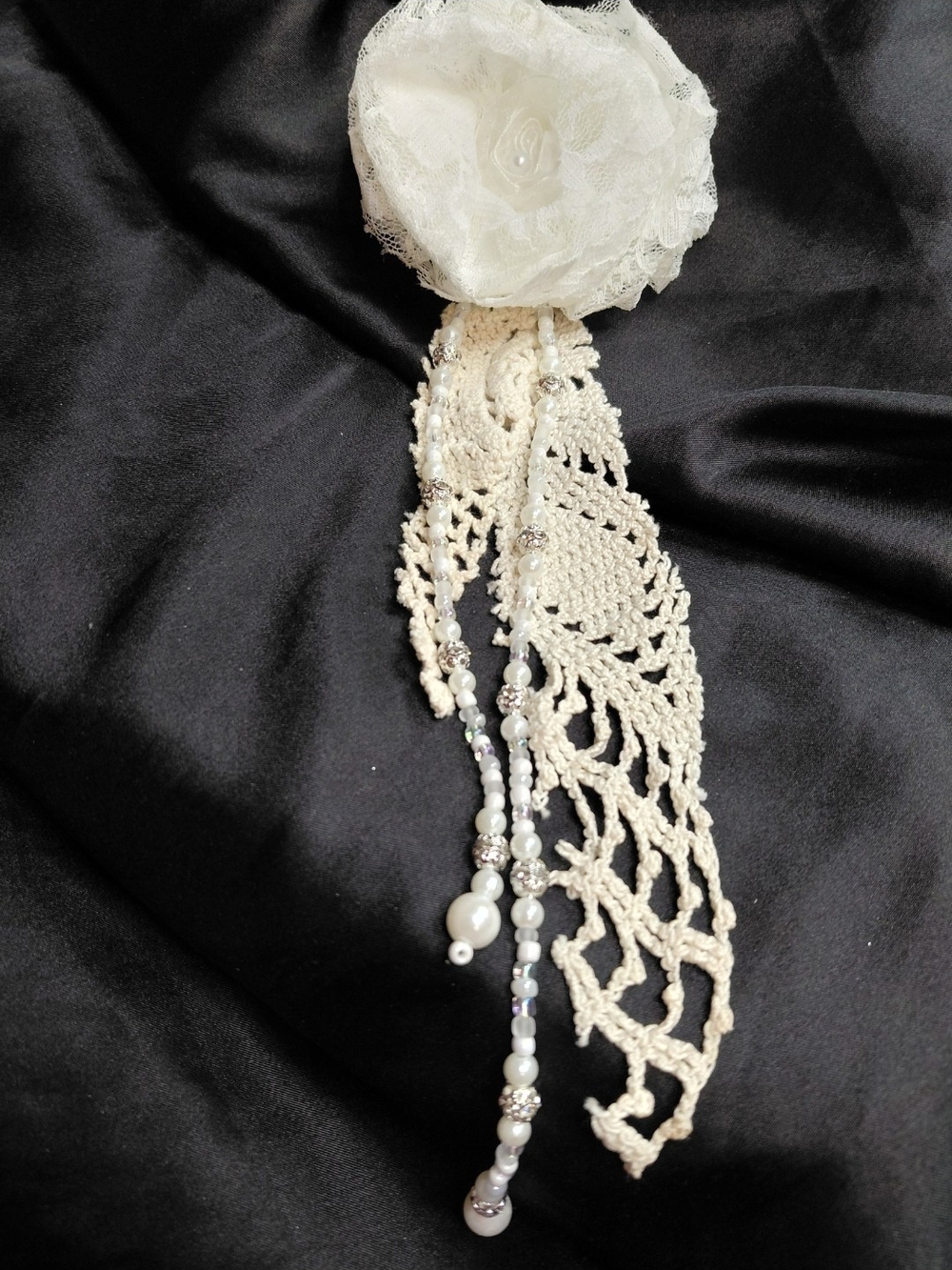 Glass BEADED CLIP-ON ROSET - Picture 2 of 14
